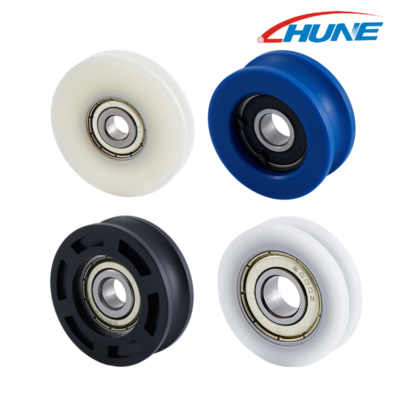 U Groove Pulley Wheel 6100zz 6200zz Panduan Bearing Track Roller Conveyor Roller