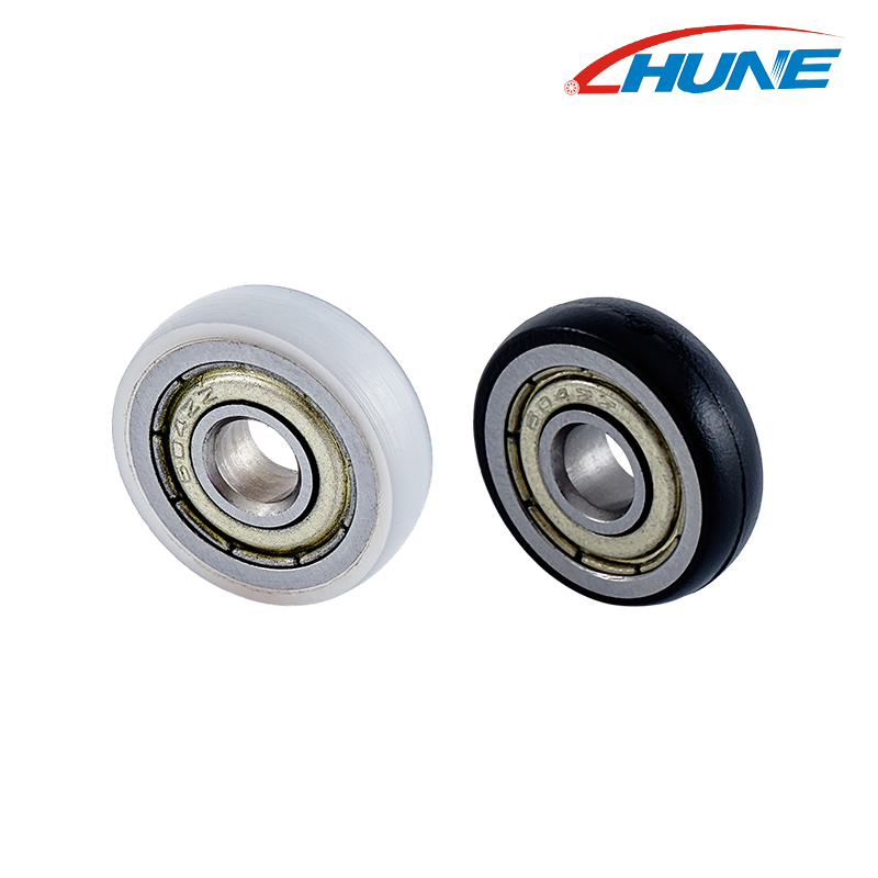 Bilik pancuran Pulley Sambungan Plastik 624zz Bearing Pulley