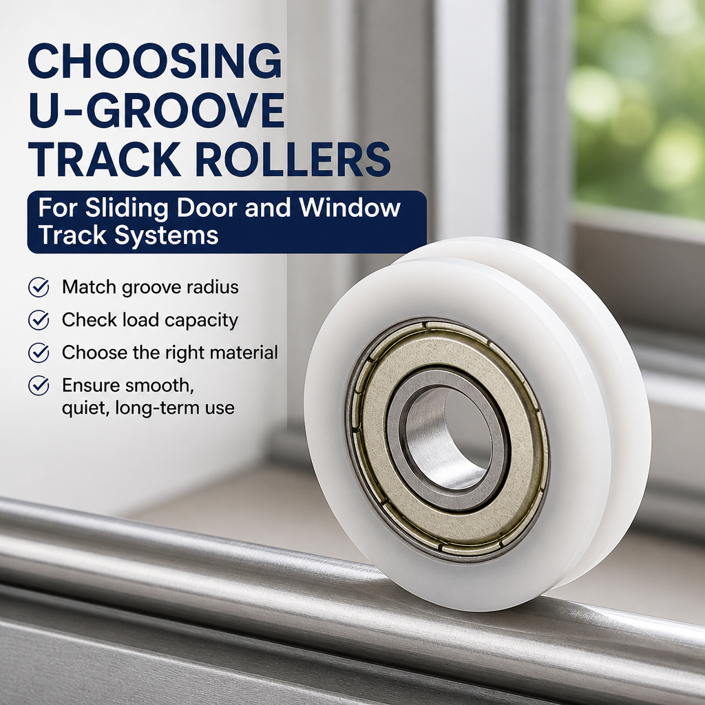  Memilih U Groove Track Roller Bearing untuk Pintu Gelongsor dan Sistem Trek Tingkap